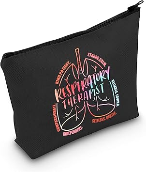 Kosmetiktasche Für Atemtherapeuten – Geschenk Für Lungentherapeuten Mit Inspirierenden Sprüchen, 33x22 Cm