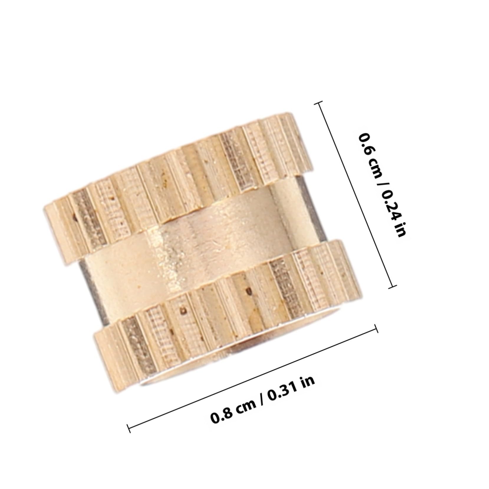Yardenfun de Insertos Roscados Prácticas y Seguras 20 Piezas de Latón Dorado de 8x6 Mm, Tuercas de Empotrar Rosca Hembra para Uso Industrial