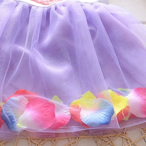 BAOBAOLAI Vestido de verão para bebês meninas com estampa de coração Conjunto de saias tutu de malha