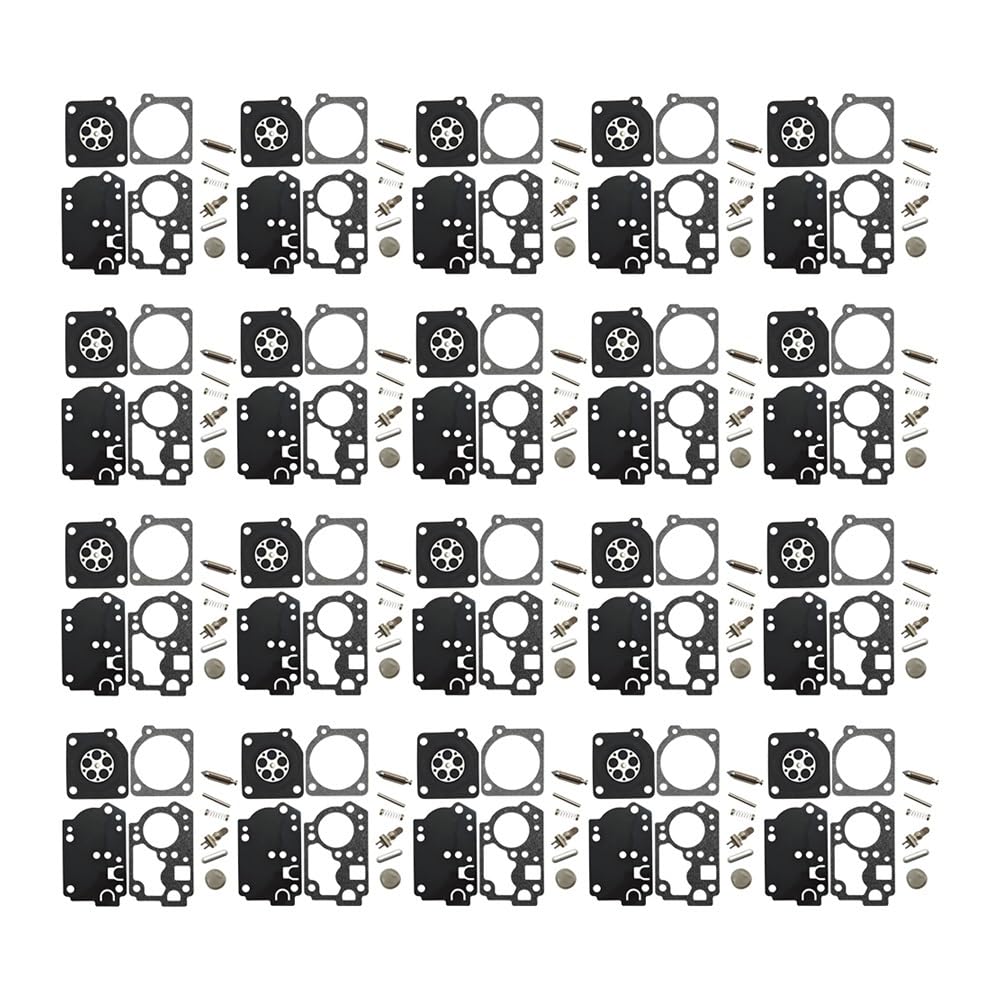 Kit de reconstrucción de carburador de 20 piezas compatible con RB-156 y C1U-W43
