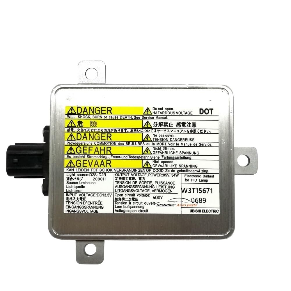 Xenon Scheinwerfer HID Vorschaltgerät W3T15671 Xenon-Vorschaltgerät Original 2005-2010 Passend for Mazda5 CR19 XC-5 XC-9 for Accord D2S D2R HID-Scheinwerfer-Steuergerät
