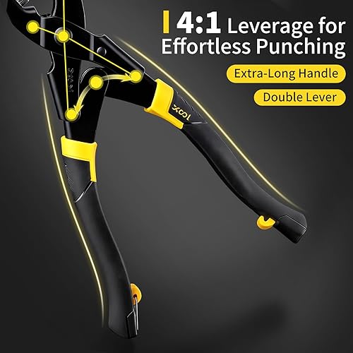 Miniatura 11 de XOOL Kit de herramientas con ojales, herramienta de perforación de artesanía en cuero, 1/2" y 3/8