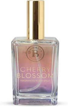 Brooklyn Fragrance Co. Watercolor Ombre Room Spray Premium Cherry Blossom Scent - Long lasting Fragrance for Home, Office or Bathroom Air Freshener Rectangle Spray bottle 100 ml