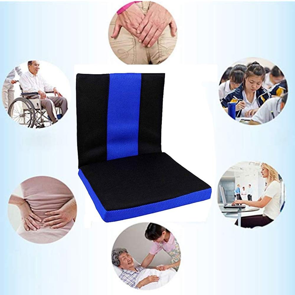 Cojines gruesos para sillas de ruedas, accesorios para sillas de ruedas, cojines antiescaras, cojines de esponja transpirables y cómodos cojines para silla de ruedas.