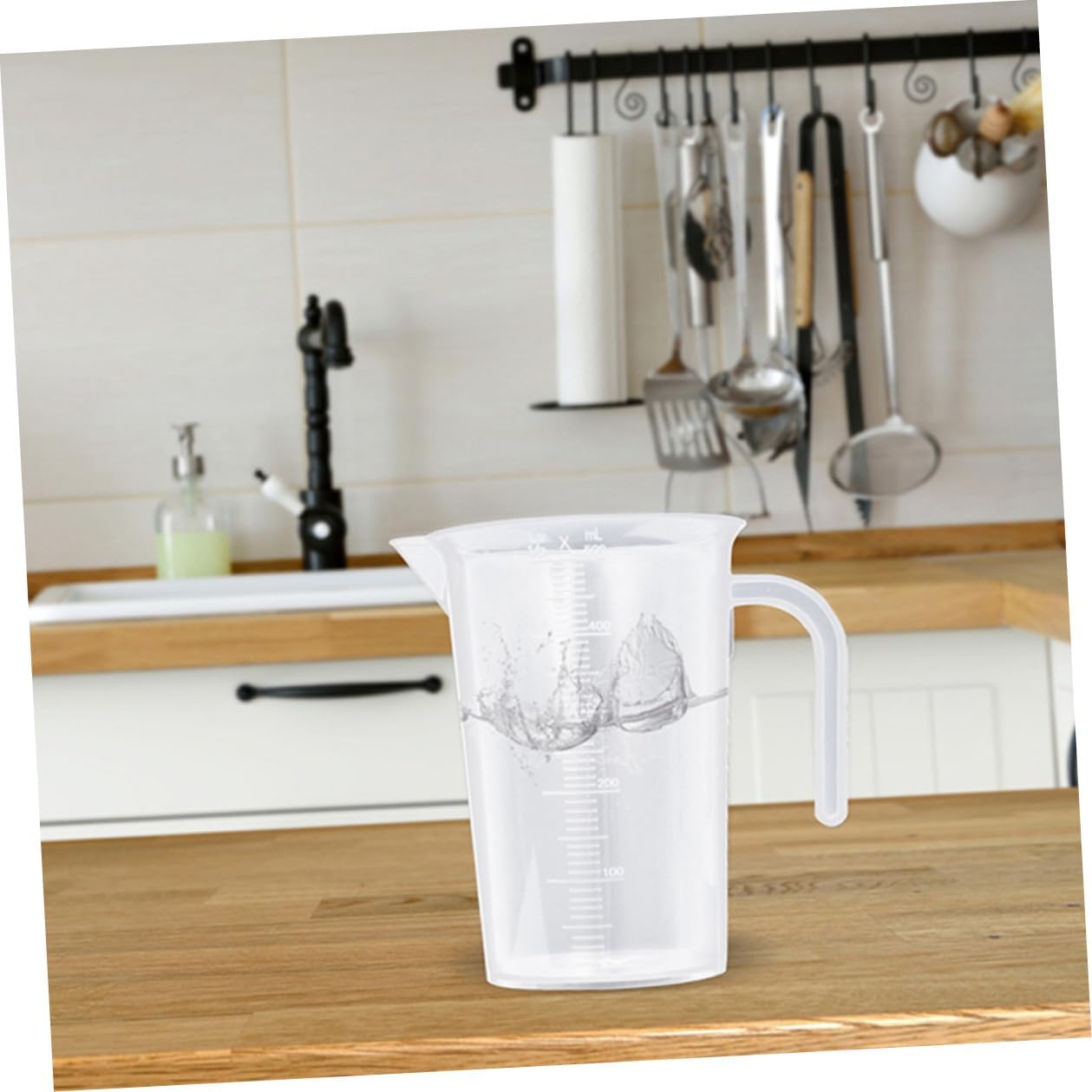 5pcs 500ml Thickened Pp Measuring Cups with Lid, High-temperature Resistant Graduated Kitchen Baking Measuring Jugs Set for Cooking and Beverage Preparation