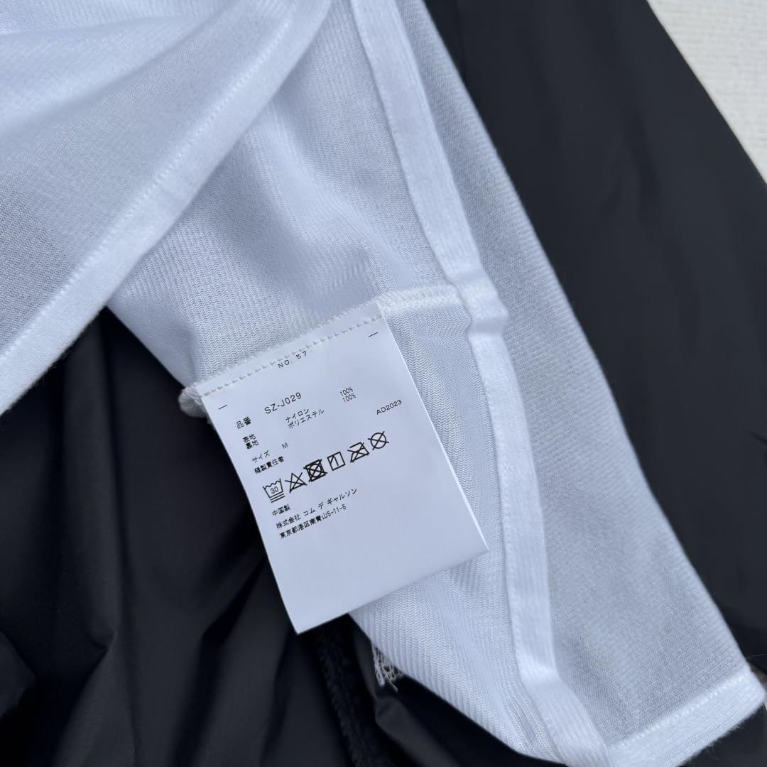 cdgアウターコムデギャルソンブラックナイロンコーチジャケット j029