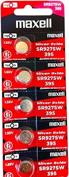 One 1 X Maxell 395 SR927SW SB-AP Silver Oxide Watch Battery 1.55v Blister Packed