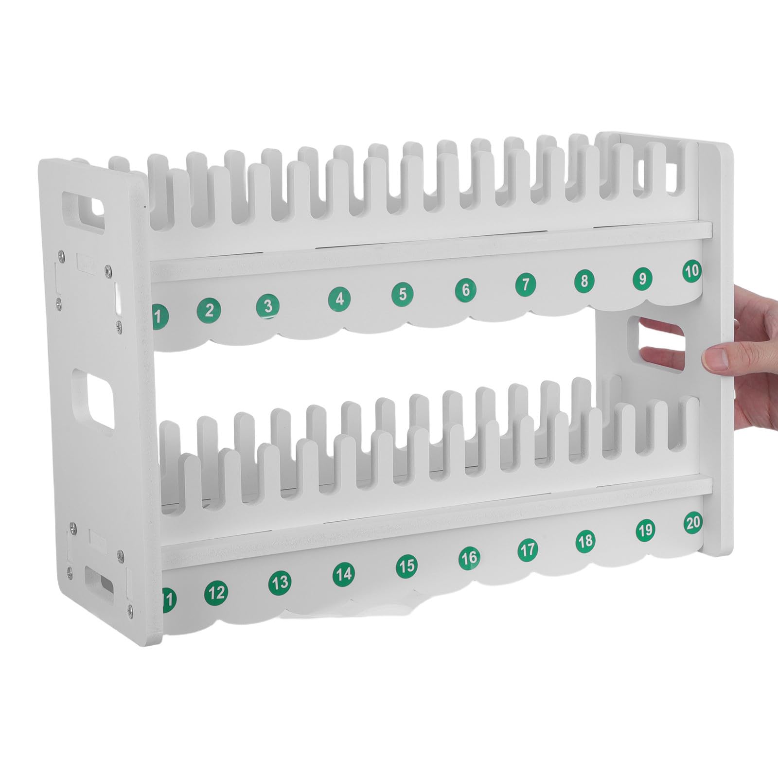 Toddmomy Supporto da Tavolo per Telefono in Legno Bianco a 2 Strati Organizzatore Multiscomparto per Ottimizzare lo Spazio in Ufficio e Scrivania