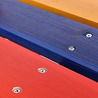 Vista 4 de HAPPYGRILL Juego de mesa de picnic para niños Mesa para niños con paraguas