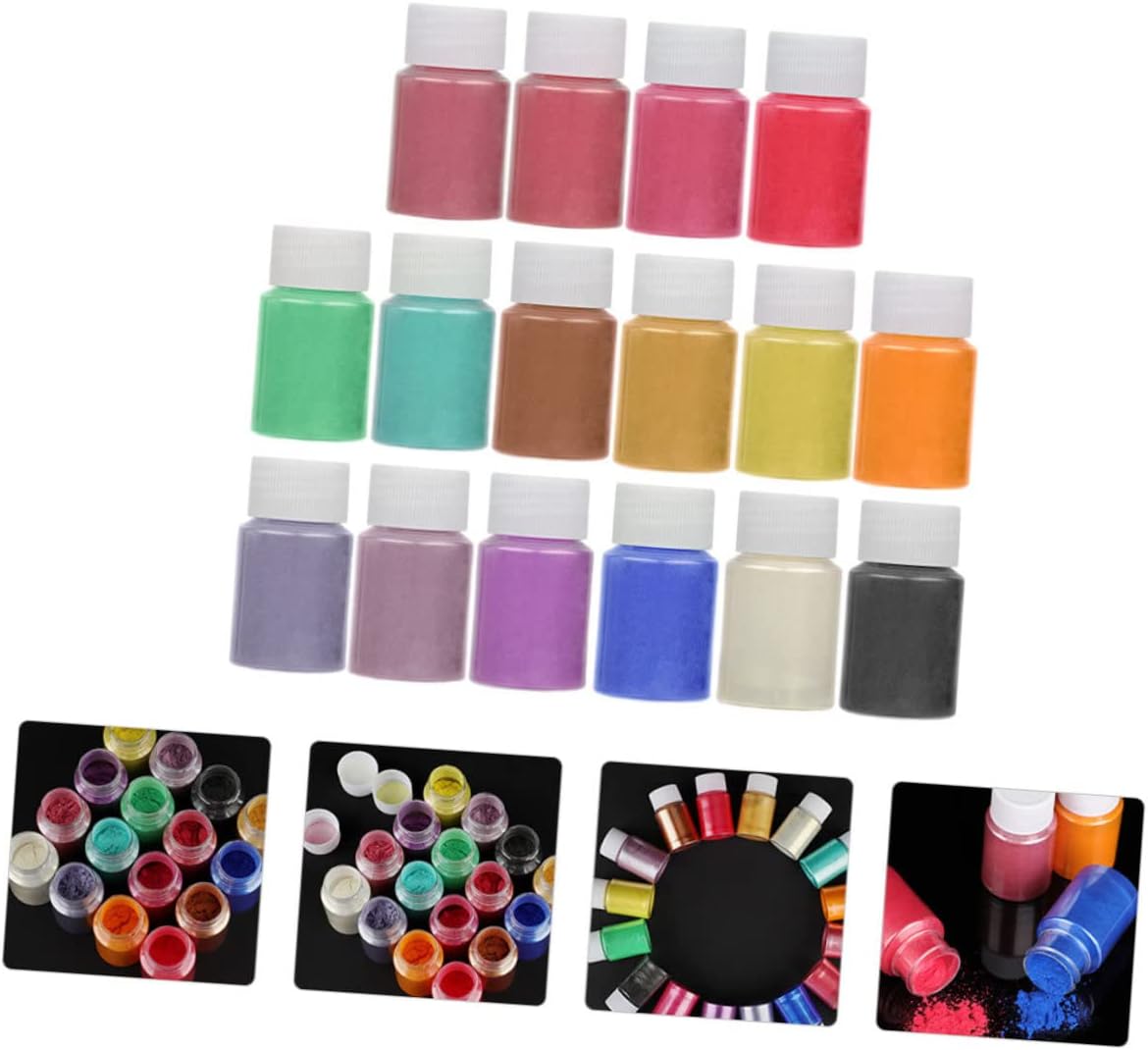 Uonlytech Mica Pigment Powder for Bath Soap Nail Art Candle Making Each for Creative Crafts and Unique Designs