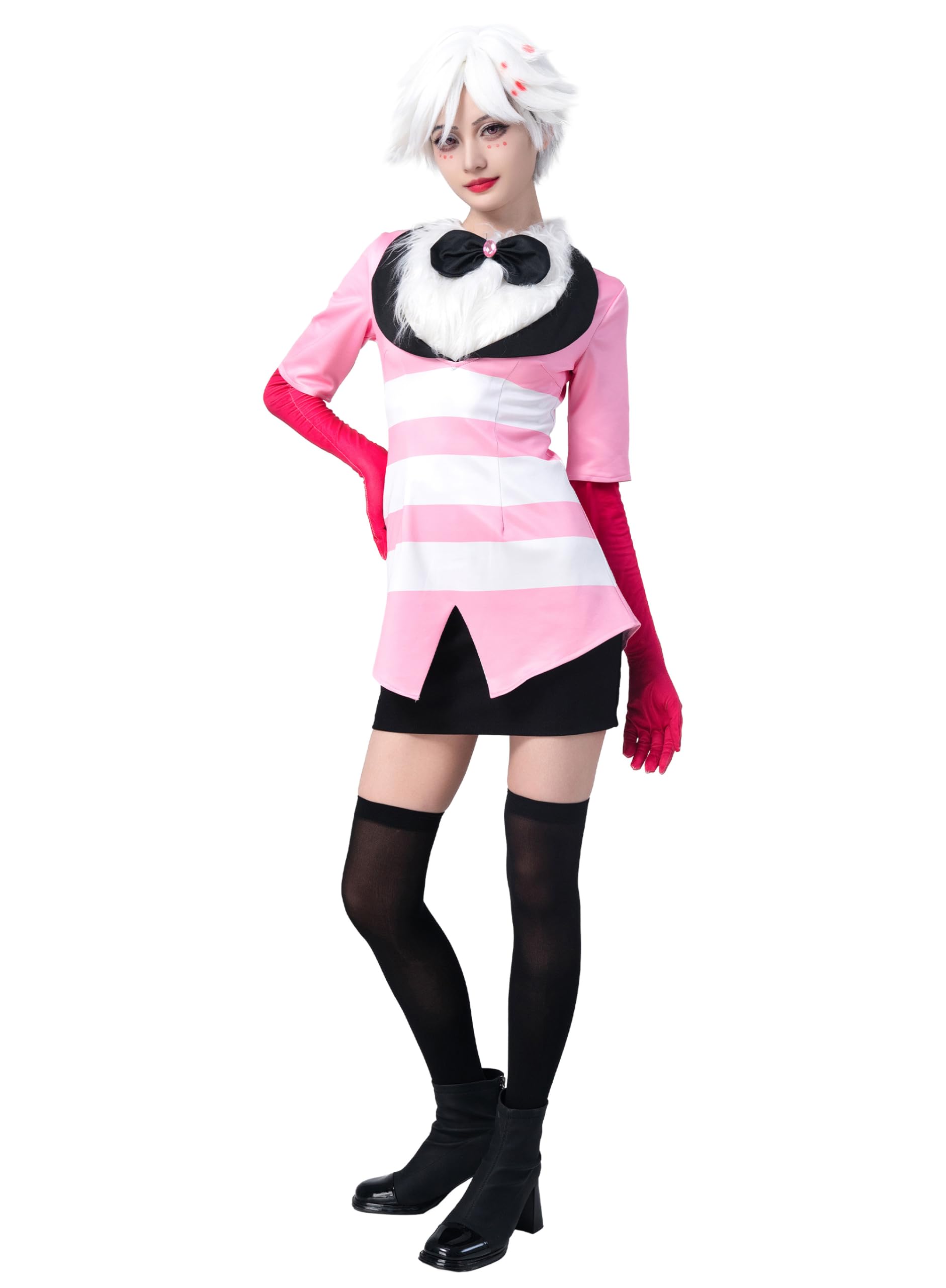 OSIAS Hazbin Hotel Angel Dust Cosplay Costume