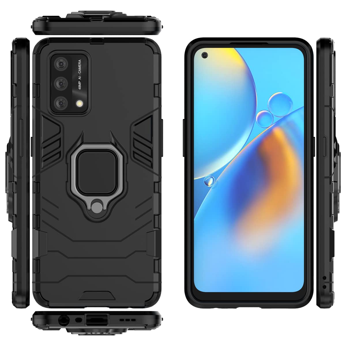 Custodia Per Oppo A74 5G / A54 5G - Cover Trasparente 360° Con