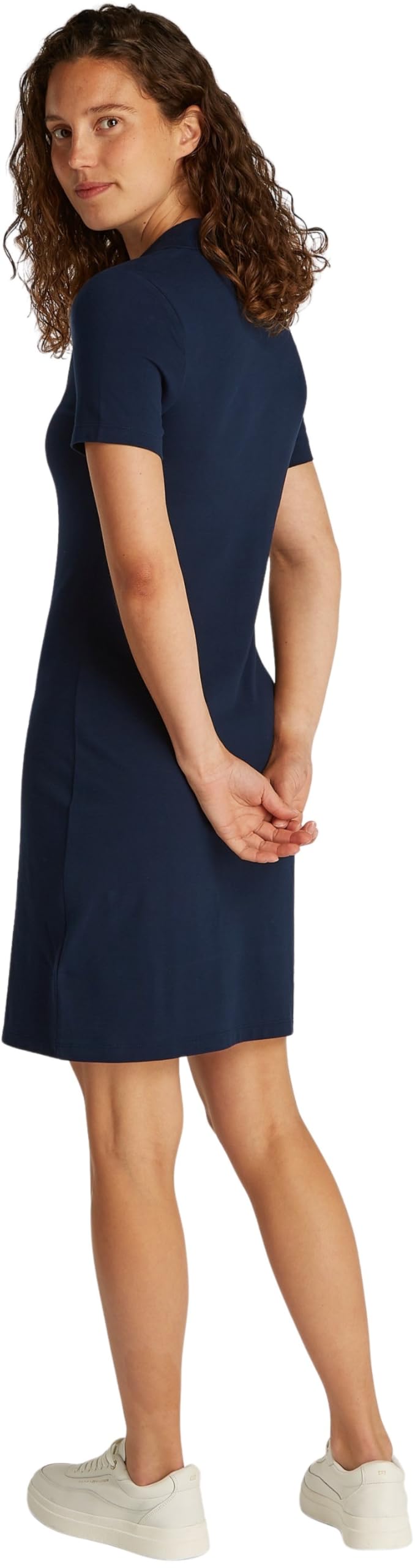 Tommy Hilfiger SLIM OPEN NK POLO SUKIENKA SS WW0WW42567 Kobiety Slim Open Nk Polo Dress Ss Ww0ww42567