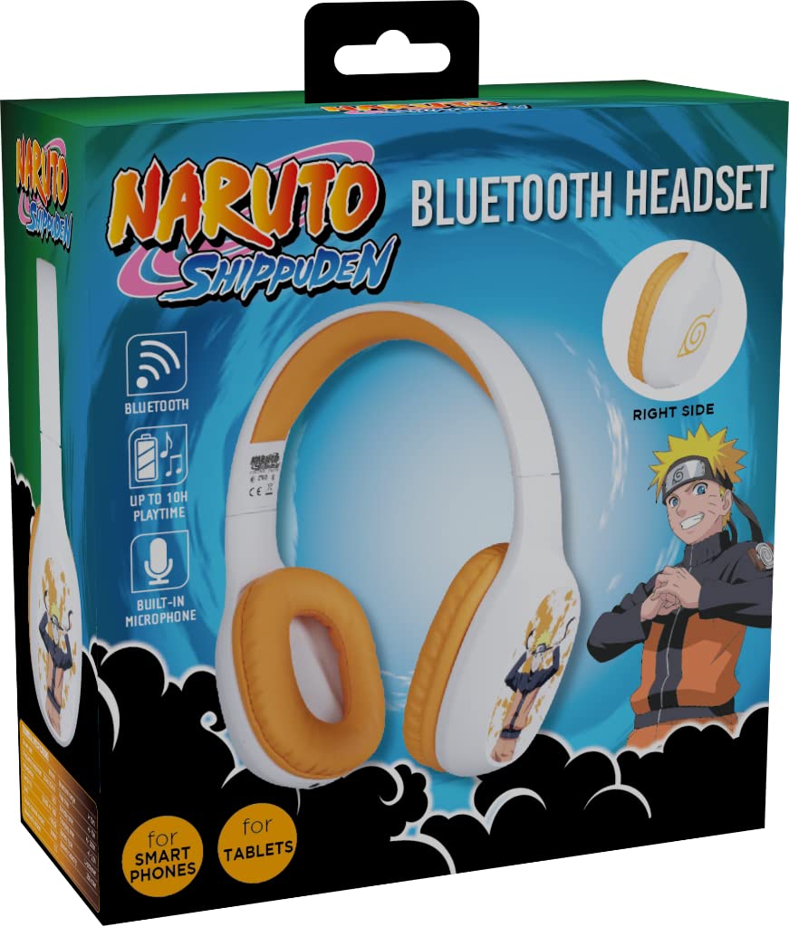 Konix Naruto Shippuden Wireless Over-Ear Bluetooth 5.3 Headphones