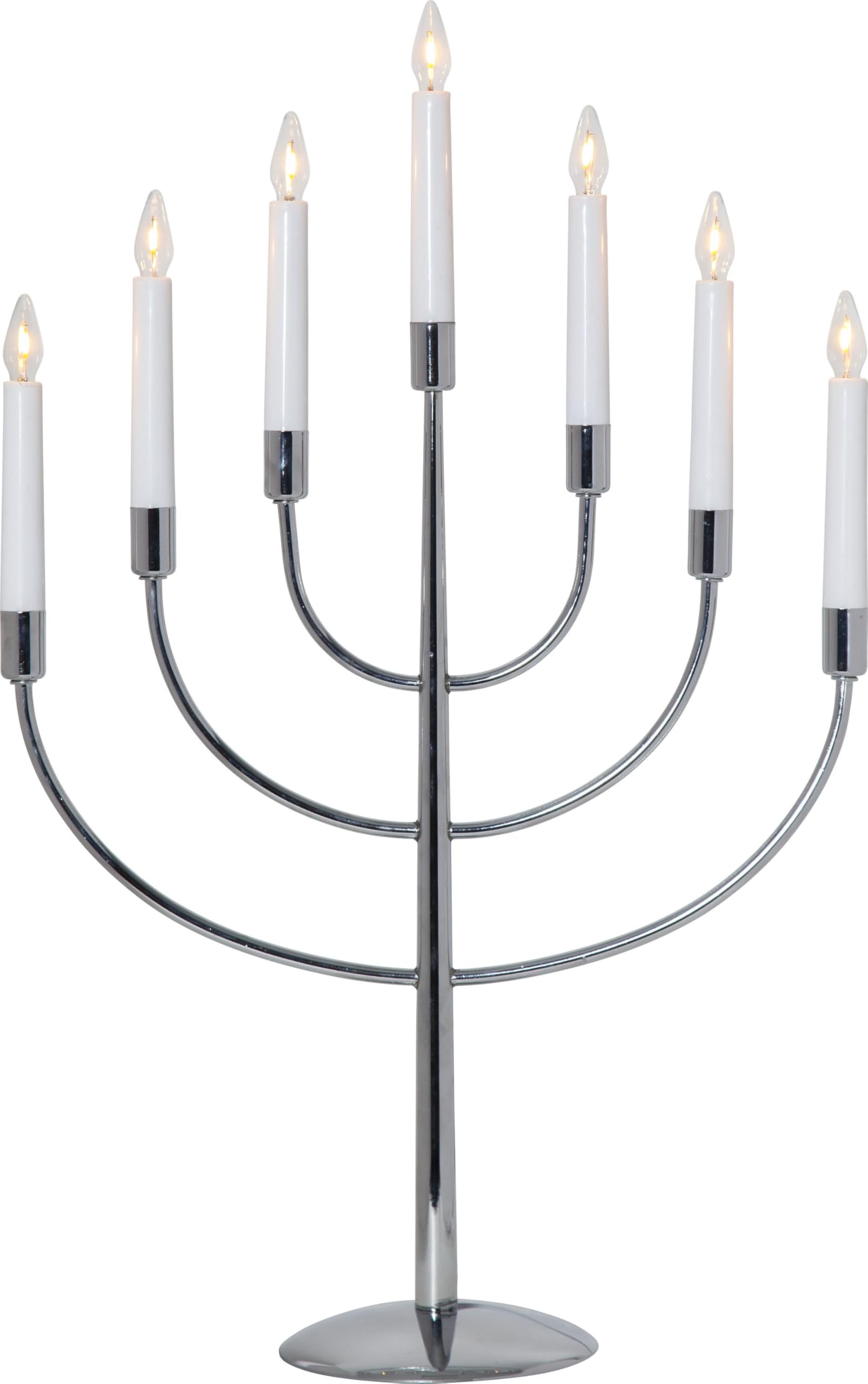 Star Trading 102-55 LED-Fensterleuchter Titus 7-flammig, Farbe: chrom,Material: Metall, ca. 59x38 cm,Vierfarb-Karton