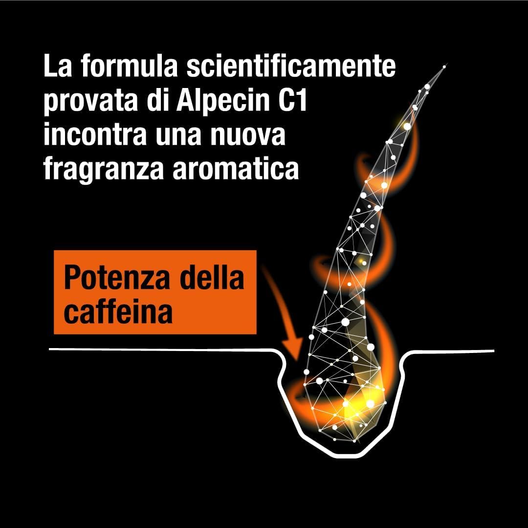 Alpecin Caffeine Hair Booster, 2 x 200 ml - Tonico per rinforzare le radici dei capelli