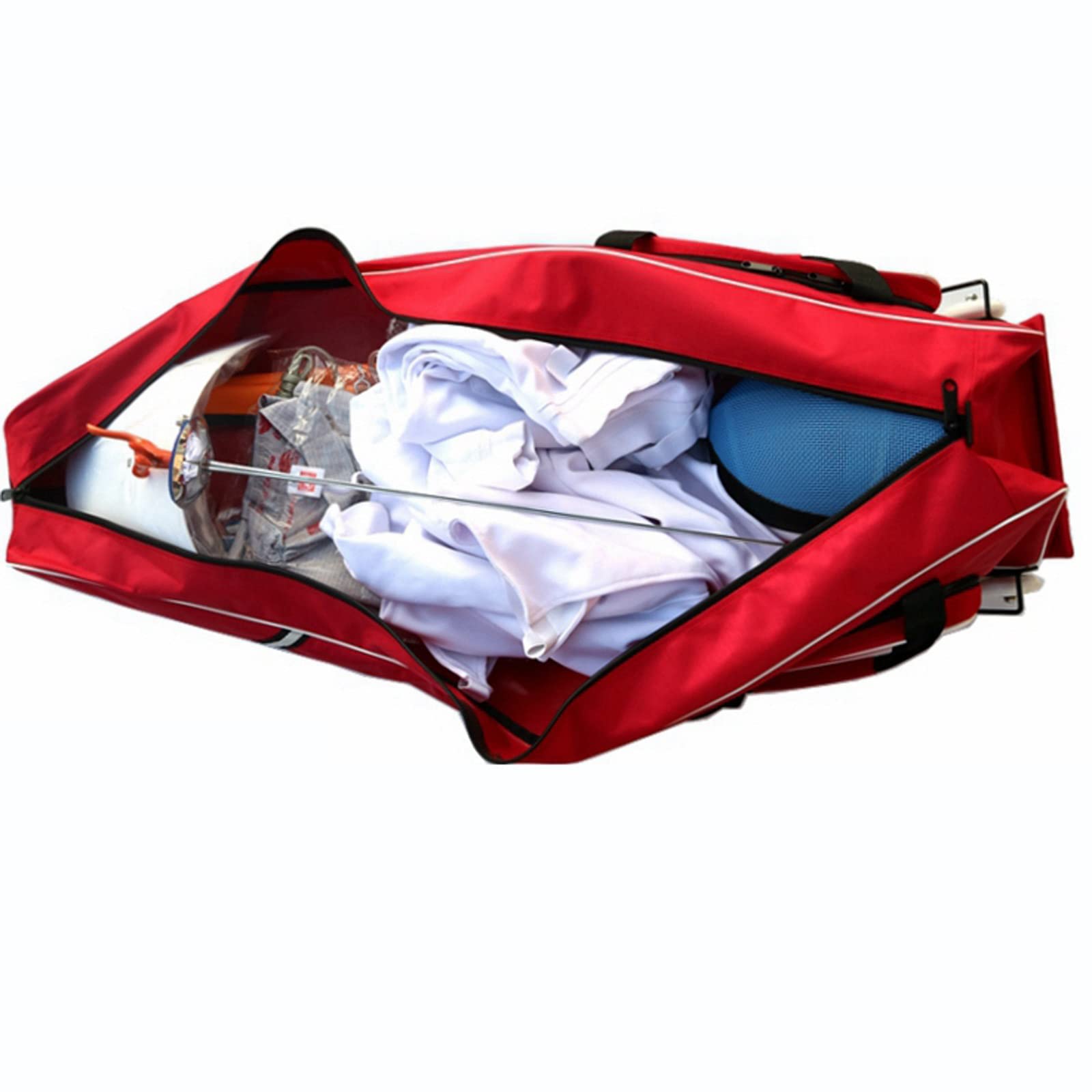Borsa Trolley Per Scherma - Zaino Con Ruote, Tessuto Oxford, 120x35x25 Cm, Grande Capacità