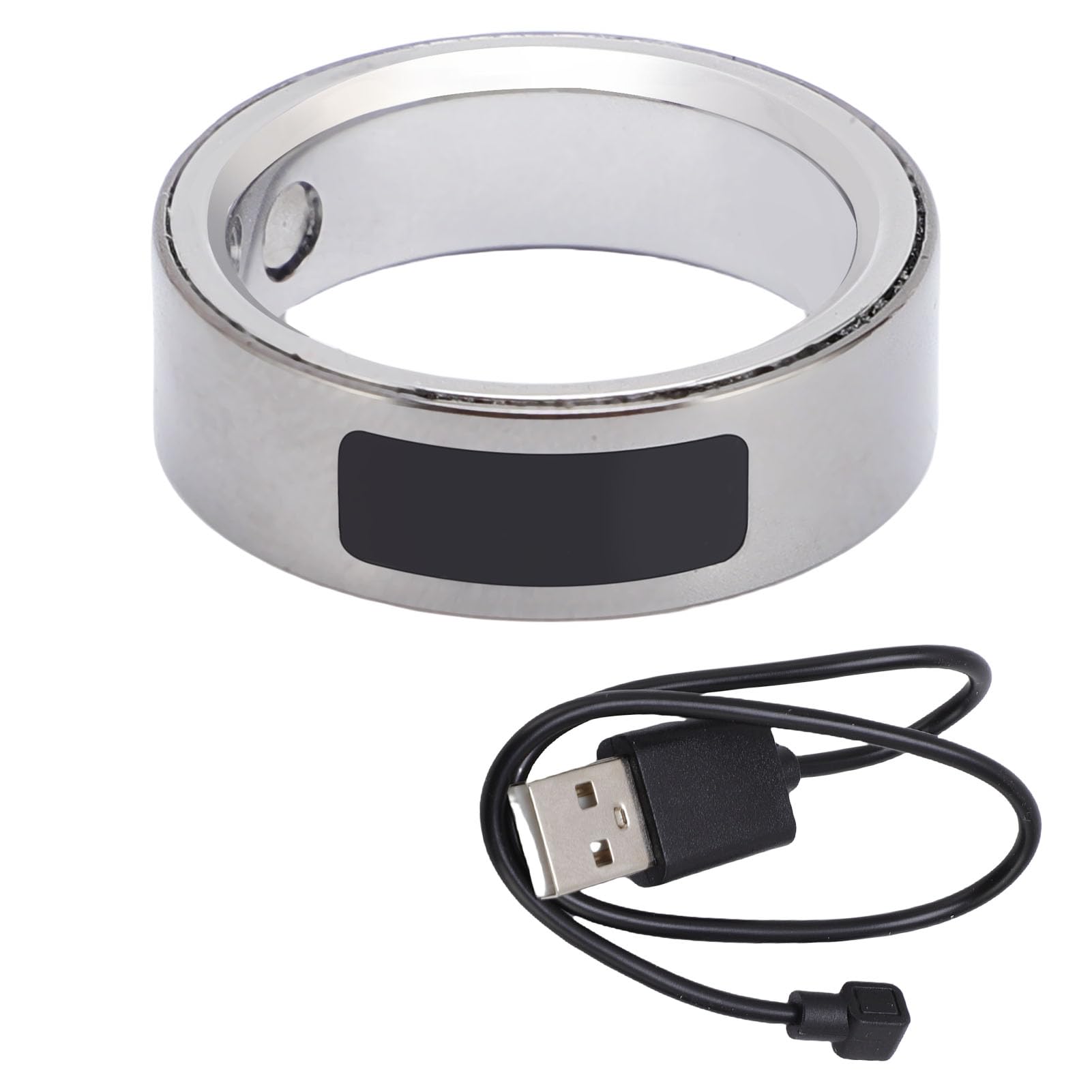 Smart Ring, Touchscreen-Fitness-Tracker mit Schrittzähler und Sportmodi, für Männer und Frauen Beim Duschen, Schwimmen, Schnorcheln