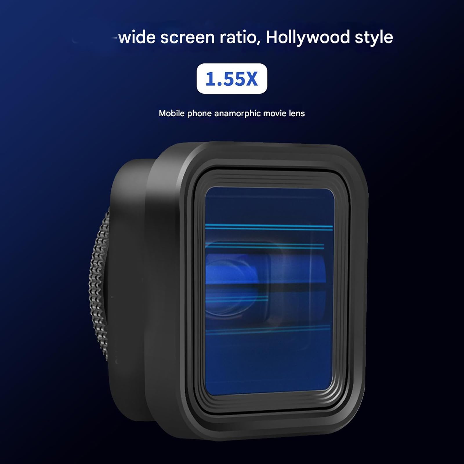 Aggiorna l ' anamorfico per Smartphone 1, 55X con Vista Orizzontale espansa del 58% per la Fotografia cinematografica a Schermo Ampio Vetro visivo