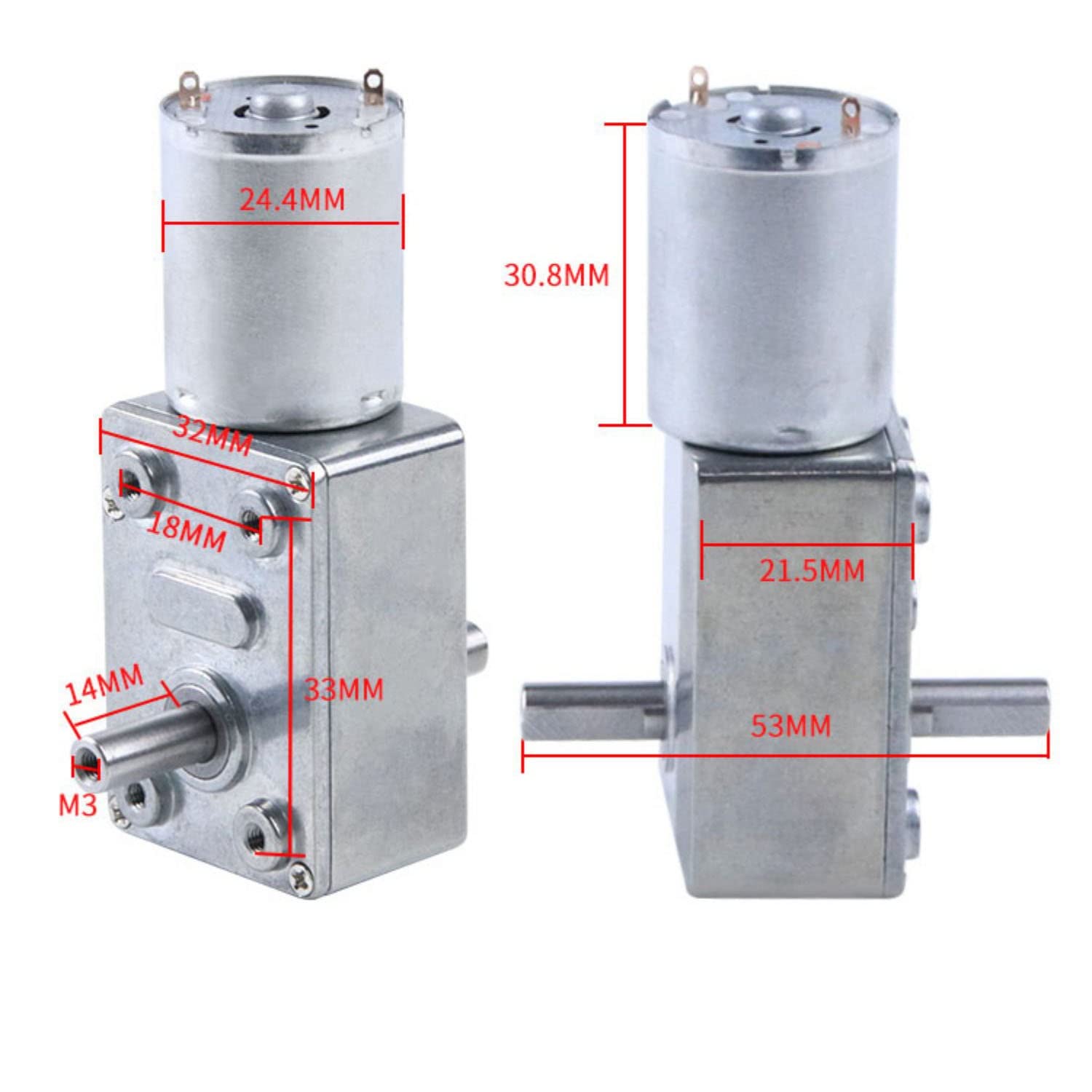 scienza del modello JGY370 Motore CC, Motoriduttore CC ruota e a vite senza fine, CW/CCW, Motore a coppia elevata, Asta di spinta del motore dell'asta di spinta di sollevamento, pompe Robot