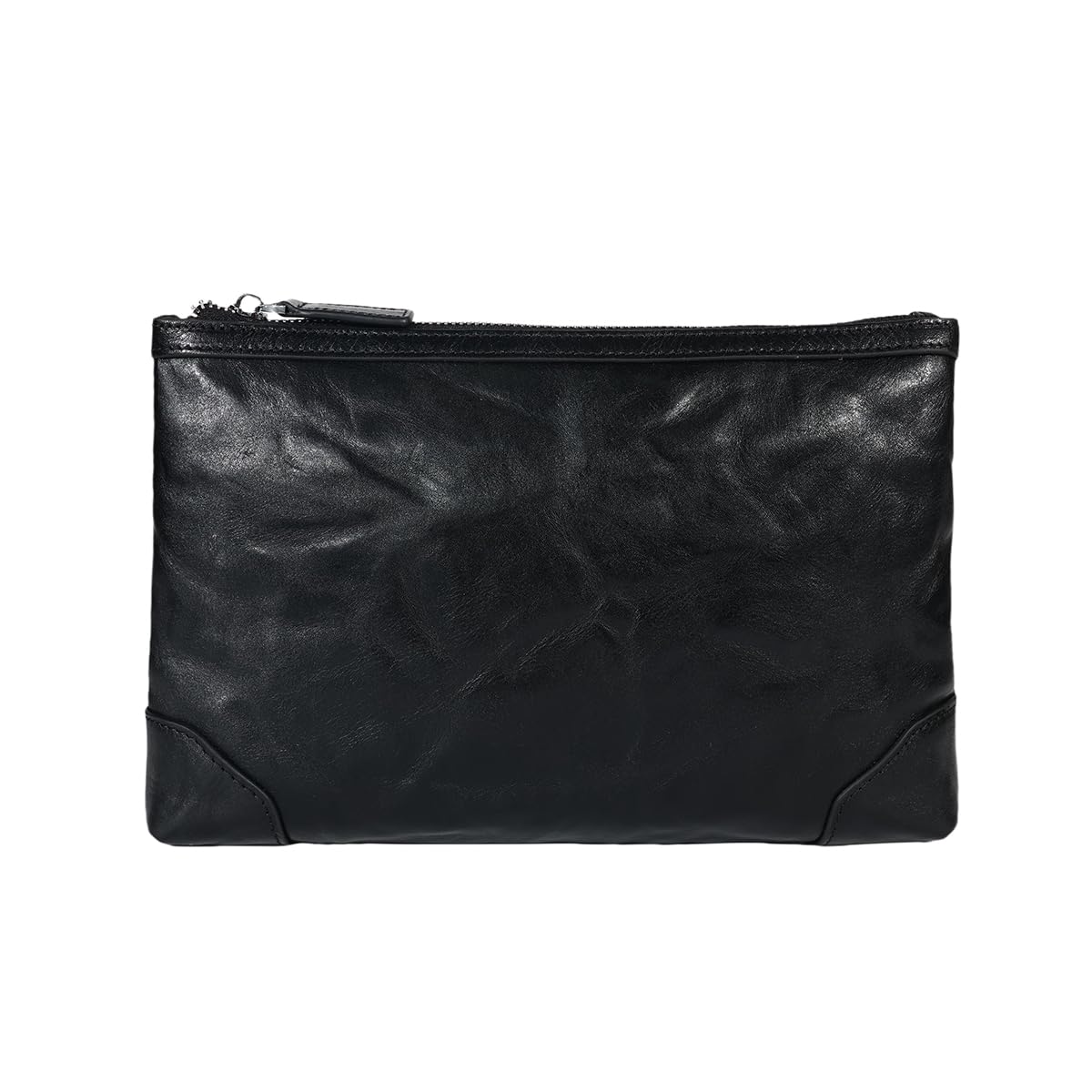 Pochette in vera pelle per uomo borsa da polso borsa da lavoro grande borsa a busta
