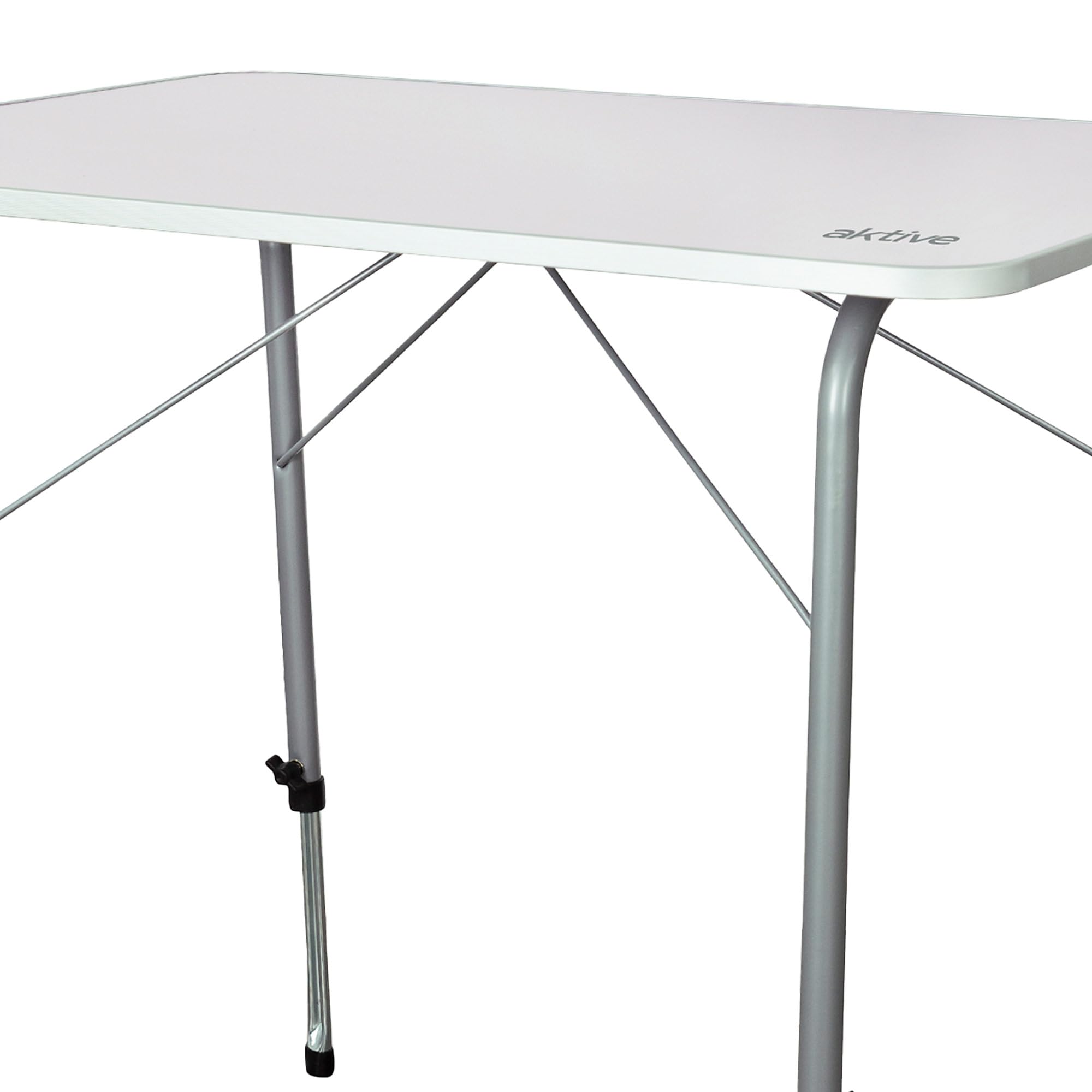 Tavolo Da Campeggio MSA 120x60cm Pieghevole In Alluminio - Altezza Regolabile E Maniglia Per Il Trasporto