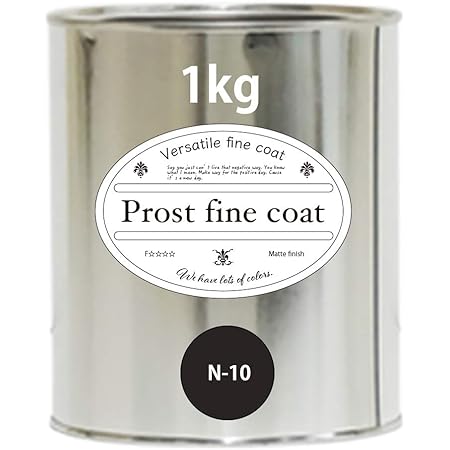 Amazon ペンキ 水性塗料 N 10 ブラック 4kg 艶消し 壁 天井 壁紙 壁クロス ファインコート つや消し 塗料缶 ペンキ