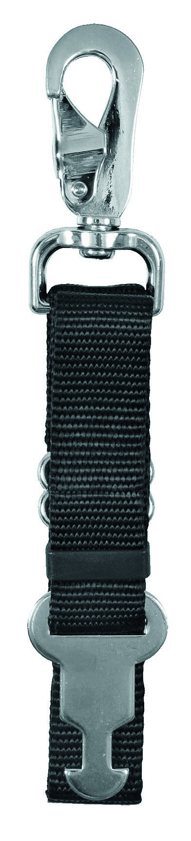 Kerbl Connection Piece for Safety Belt, 25 mm, Black