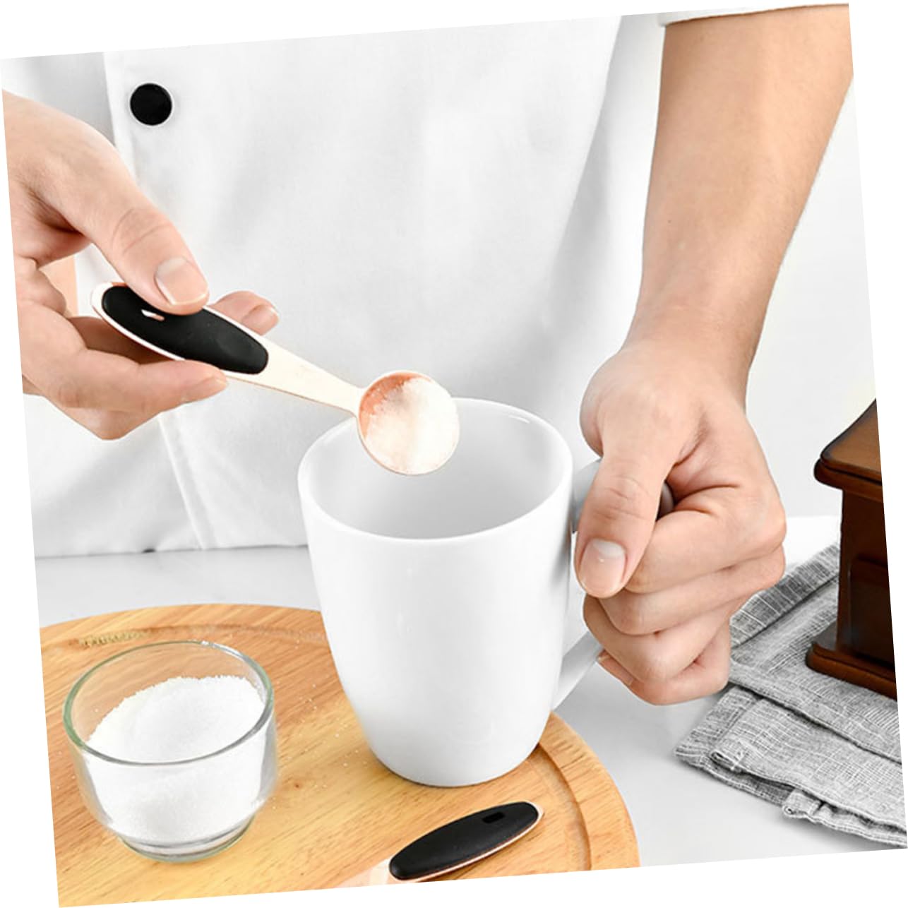 Ciieeo 3 Ensembles Cuillère à mesurer de en or rose cuillere doseuse cuillères à mesurer accessoires de cuisine cuillère à cocktail Acier inoxydable Rose Gold