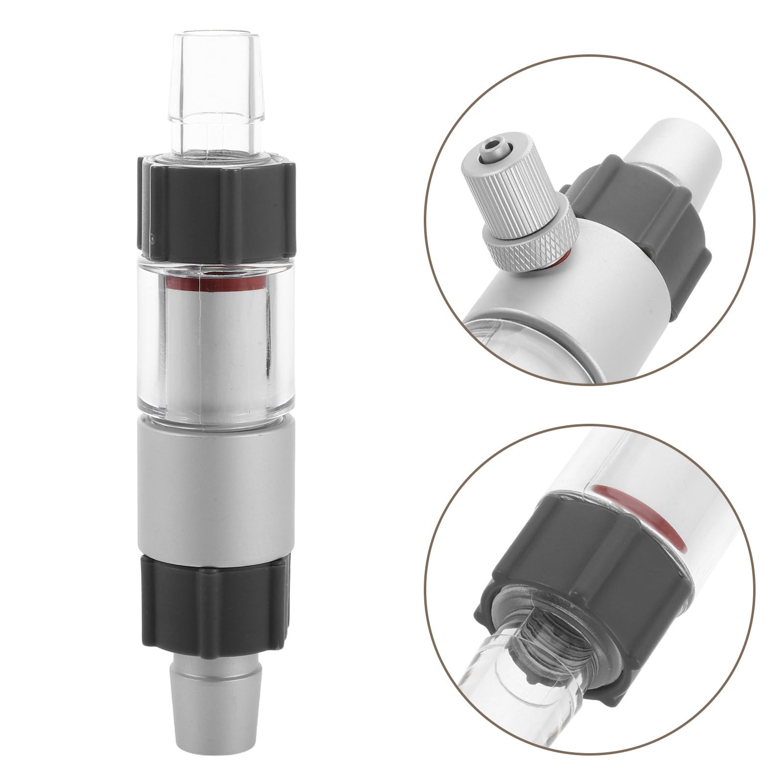 NOLITOY Difusor de Co2 para Acuario Plantado Cámara Material Acrílico y Aleación de Difusión de Dióxido de Carbono Compatible de