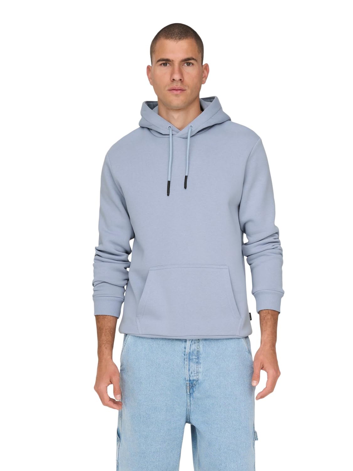 ONLY & SONS Men's Onsceres Hoodie Sweat Noos Sweatshirt, Eventide, M