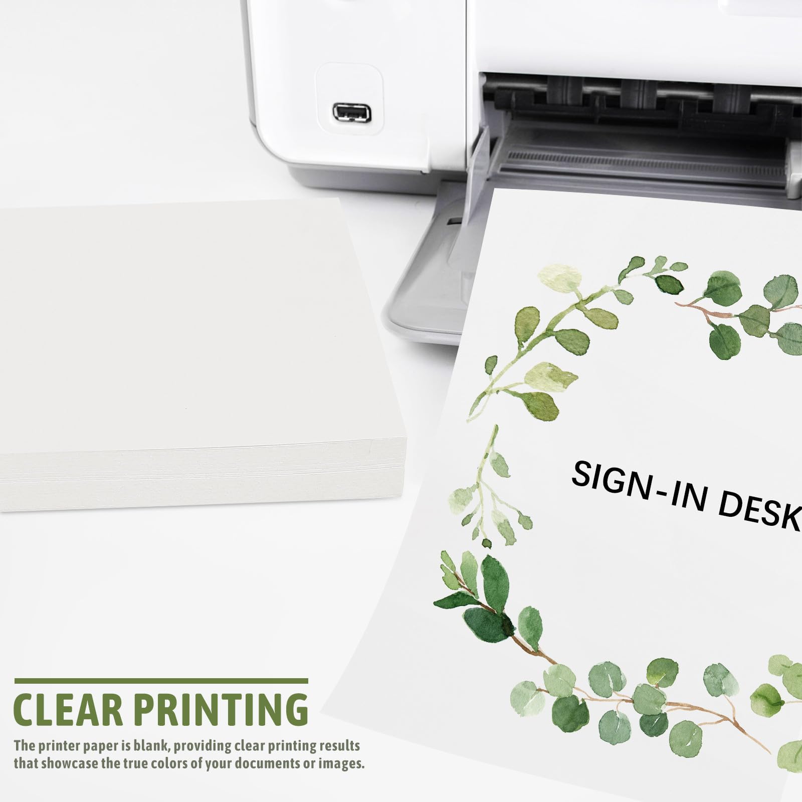 A4 Recycling Druckerpapier 100 Blatt Beige Stoff mit Glatter Oberfläche und Leichtem Gewicht für Kleines Büro zum Drucken und Kopieren