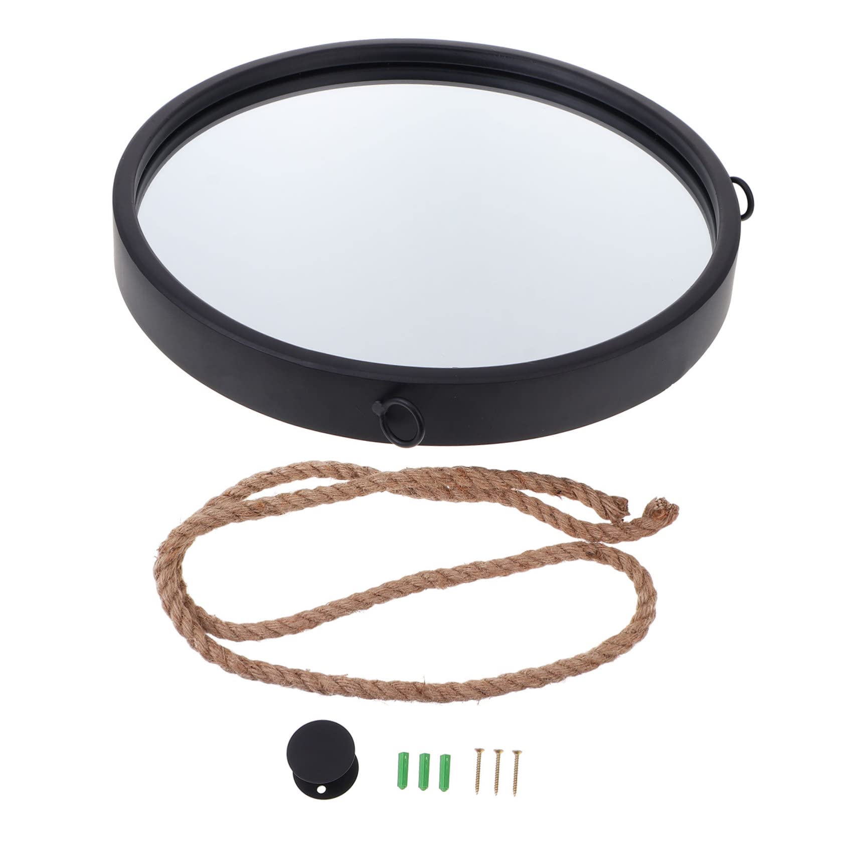 Miroir mural rond doré rétro avec cadre de haute qualité pour salon et chambre
