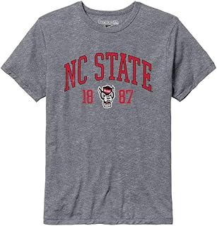 NCAA Unisex Short-Sleeve T-Shirt, Premium Tri-Blend, Collegiate Logo, Grey