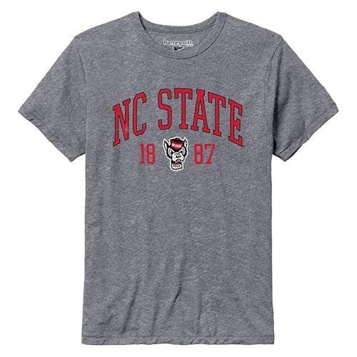 Barnesmith North Carolina State University NCSU, NC State Wolfpack Triblend Short-Sleeve T-Shirt, Collegiate, Large