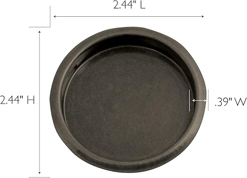 Miniatura 2 de Design house 182071 - Tirador de dedo para puerta de armario de 2-18 pulgadas, bronce aceitado, paquete de 4