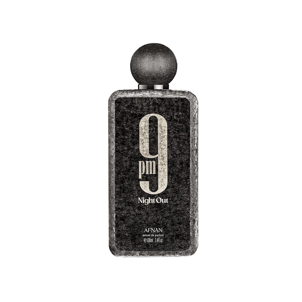 Afnan 9 PM Night Out Unisex Extrait de Parfum, 3.4 Fl. Oz