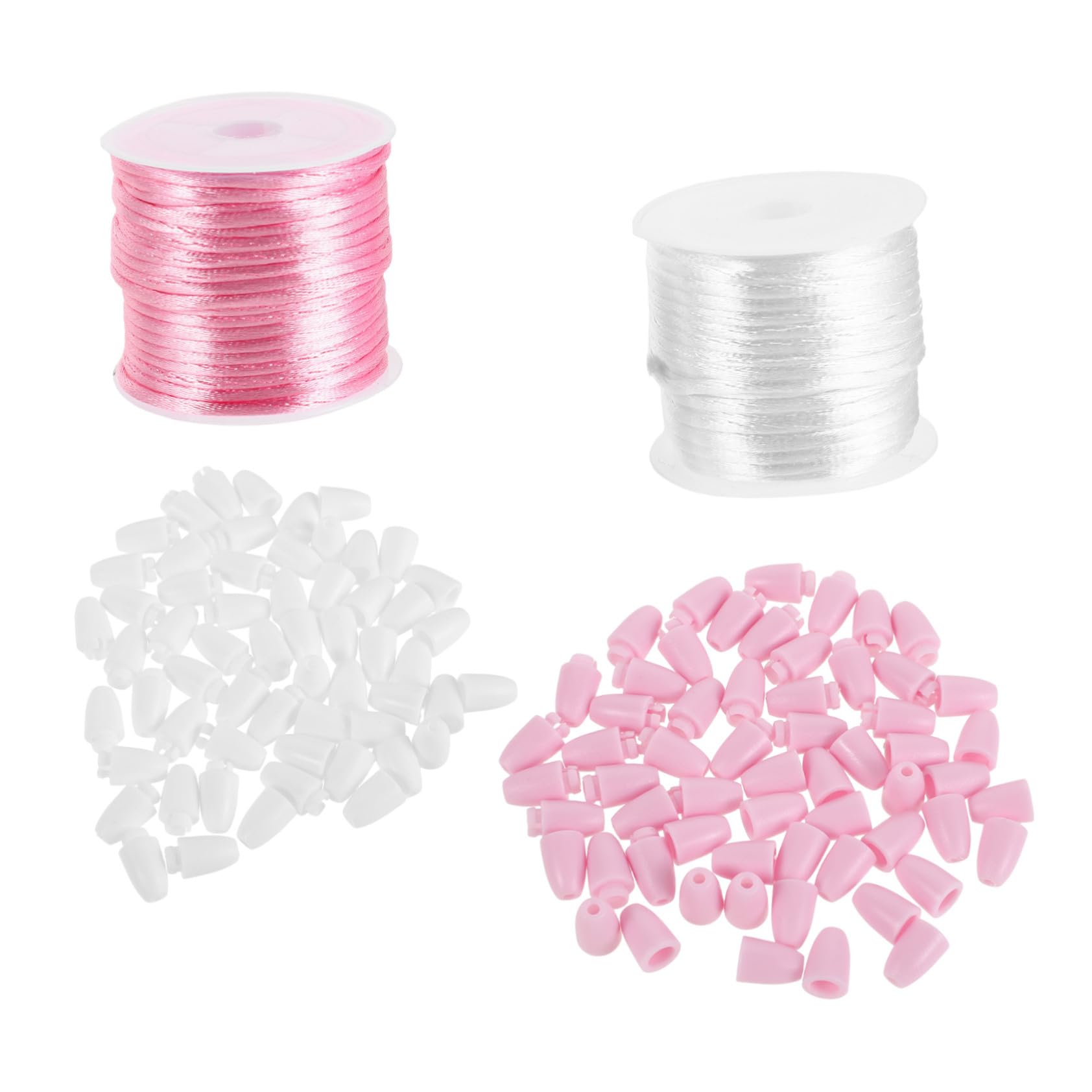 Conectores para collares con cierre desprendible, hilo de nailon y kit de bisutería