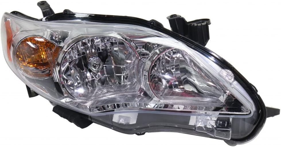 For Toyota Corolla Headlight Assembly 2011 2012 2013 Passenger Side | Chrome Base/CE/LE For TO2503203 | 81110-02B50