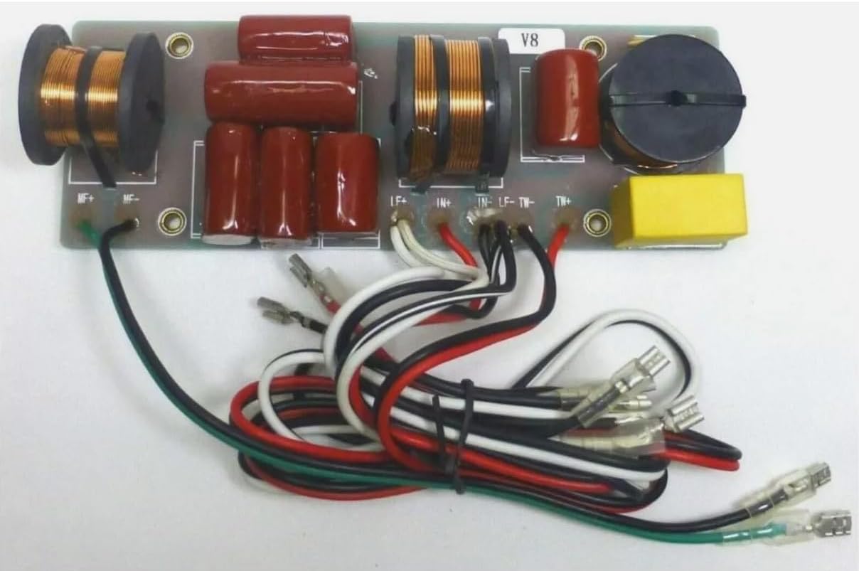 3 Way Passive Crossover for Line Array Boxes 450 Hz / 2100 Hz @ 8 ohms