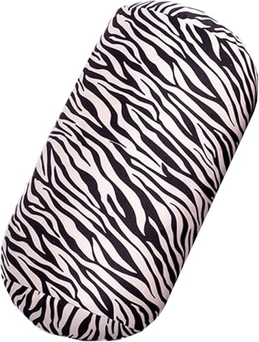 Miniatura 6 de ASkinds Almohada cilíndrica cómoda almohada de microcuentas rollo almohada de gelatina de frijoles de cebra cojín de tubo para cabeza, cuello,