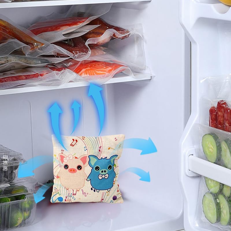 Miniatura 2 de Bolsa purificadora de aire de carbón de bambú activada natural para el hogar, desodorante y eliminador de humedad. Bolsa purificadora para armario,