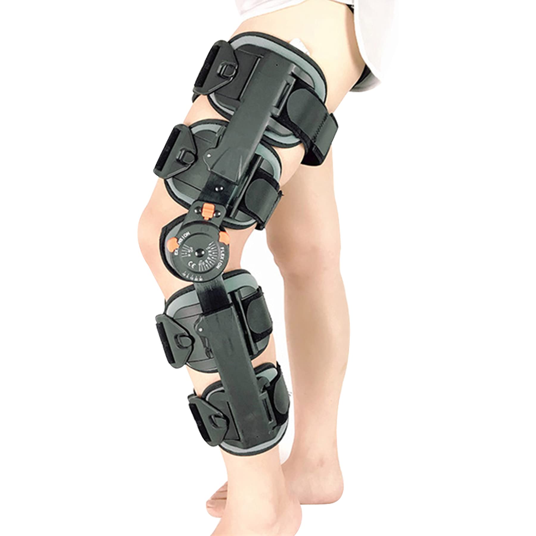 Ortesi Rom per Ginocchio Immobilizzatore del Ginocchio per ACL MCL PCL Supporto Stabilizzante per Il Recupero Post-operatorio Completamente Regolabile Perfetto per Post-operatorie