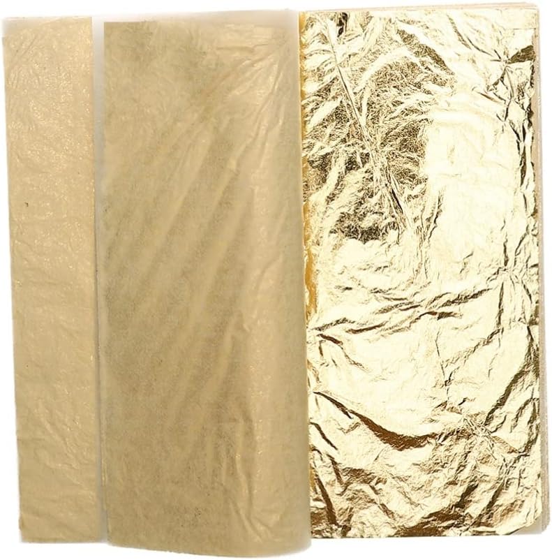 ULDIGI 300sheets Imitation Gold and Crafts Gilding Decoration Picture Frames Furniture Restoration Non-Fading Smooth Metallic Finish