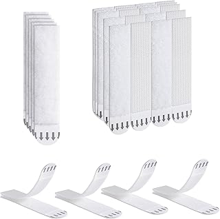 Ainiv 15-Pairs(30 Strips) Adhesive Picture Hanging Strips Heavy Duty, Extra Strong 3.93"x 0.79" Double Side Hook Loop Mounting Tapes for Christmas Decorations, Damage Free Removable Wall Tape(XL)