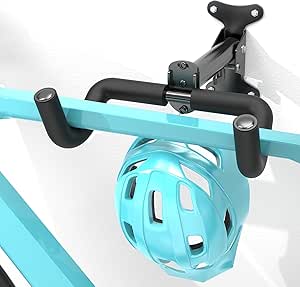 Housolution Fahrrad-Wandhalterung - EVA-Schaumstoff gepolstert, aus Carbonstahl, robust & verstellbar. Für Rennräder, MTBs & Hybridräder bis 48,5 lbs. Platzsparend für Garage & Wohnung. 1 Stück