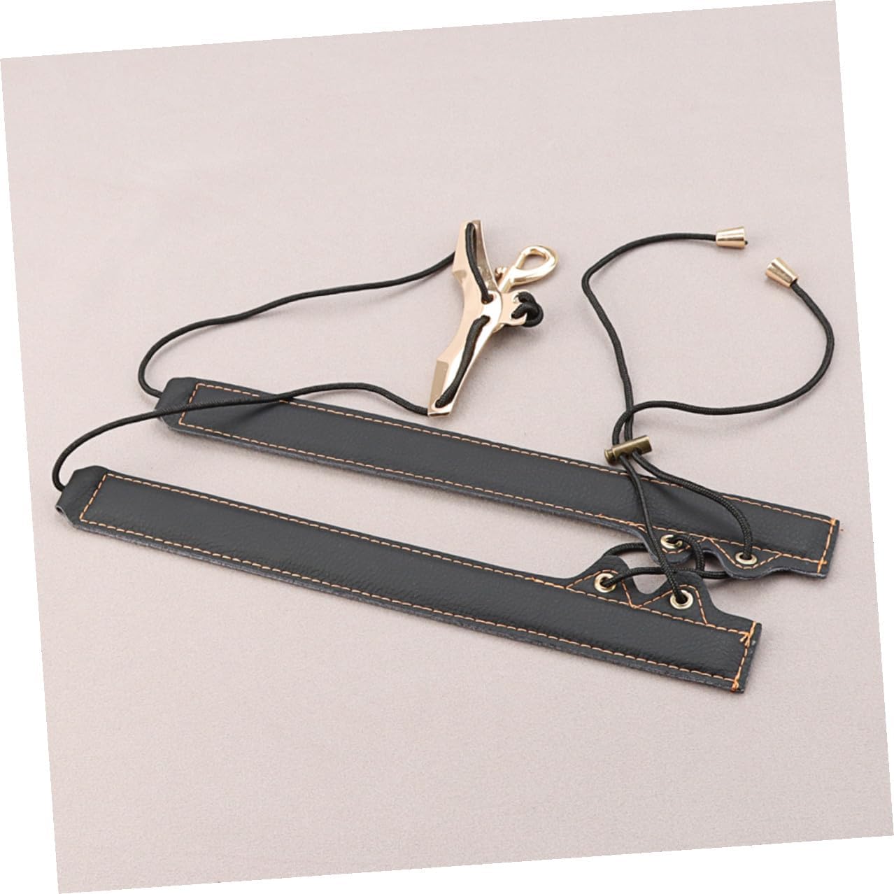 BESPORTBLE Adjustable Gold Thread Padded Saxophone Shoulder Harness Strap Universal Sax Lanyard for Alto Tenor Saxophones Musical Instrument Accessory