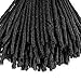 6Pcs 14 Inch Synthetic Dreads Soft Dread Locs Hair Twist Braids Crochet Hair 30 Strands Dreadlocks Braiding hair Extensions 1B