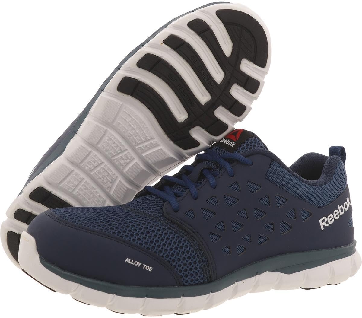 Reebok Work Mens Sublite Cushion Electrical Alloy Toe Work Safety Shoes Casual - Black - Image 6