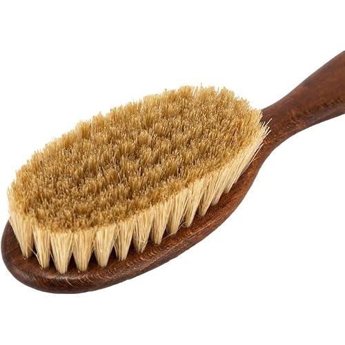 Redecker Natural Pig Bristle Cat Brush With Varnished Beechwood Handle, 7-1/4-Inches #TOP1